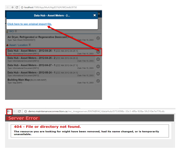 404 Error on Different Tab